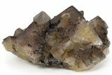Yellow Cubic Fluorite with Fluorescent Phantoms - Cave-In-Rock #240507-2